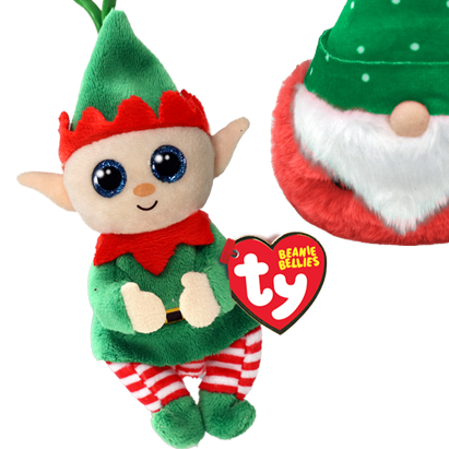 Elfonzo the elf clip Beanie Babies