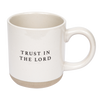 Trust In The Lord Stoneware Coffee Mug - Home Decor
