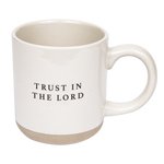 Trust In The Lord Stoneware Coffee Mug - Home Decor