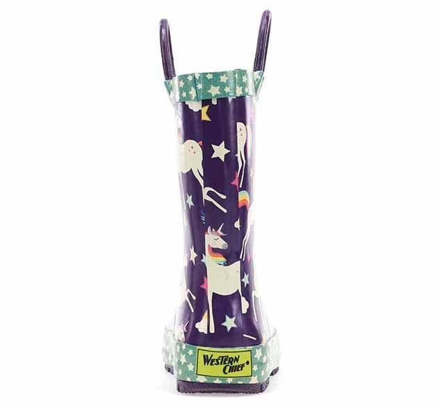 Kids Unicorn Dreams Rain Boot - Purple