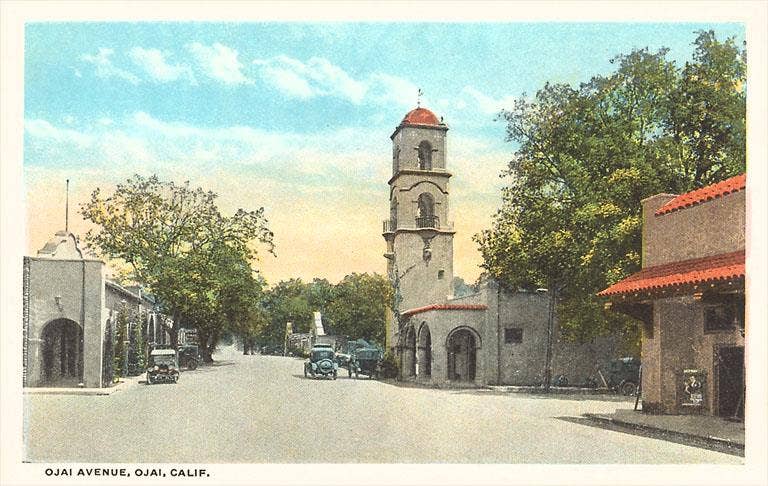 Postcard CA-1432 Ojai Avenue, Ojai
