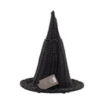Faux Wicker Witch Hat - 15"