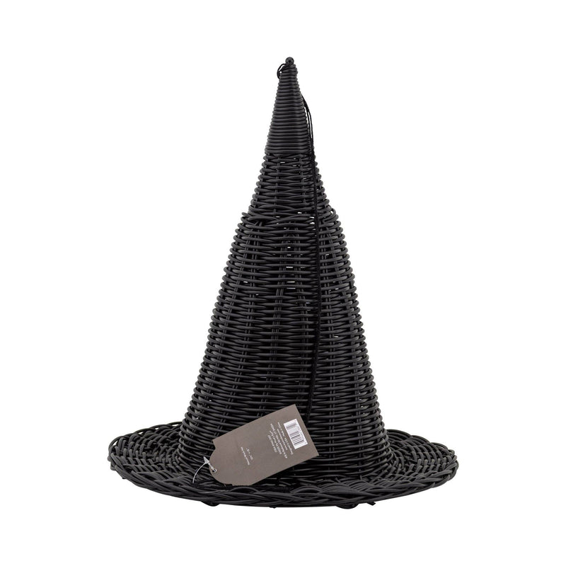 Faux Wicker Witch Hat - 15"