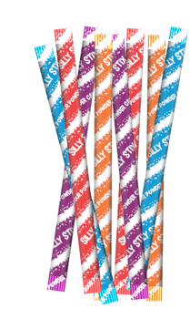 World's Silly Stix (pixy stix), 2.75oz Peg Bag, 24ct