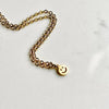 Happy Birthday Smile Face Gold Charm Necklace