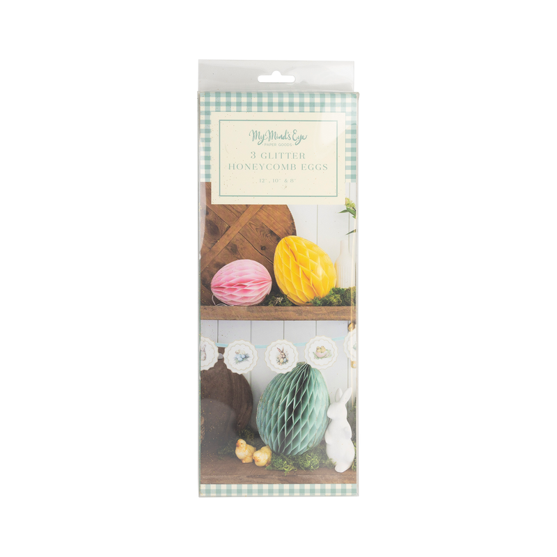 Vintage Easter honeycomb eggs