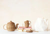 Woven Rattan Toy Tea Set