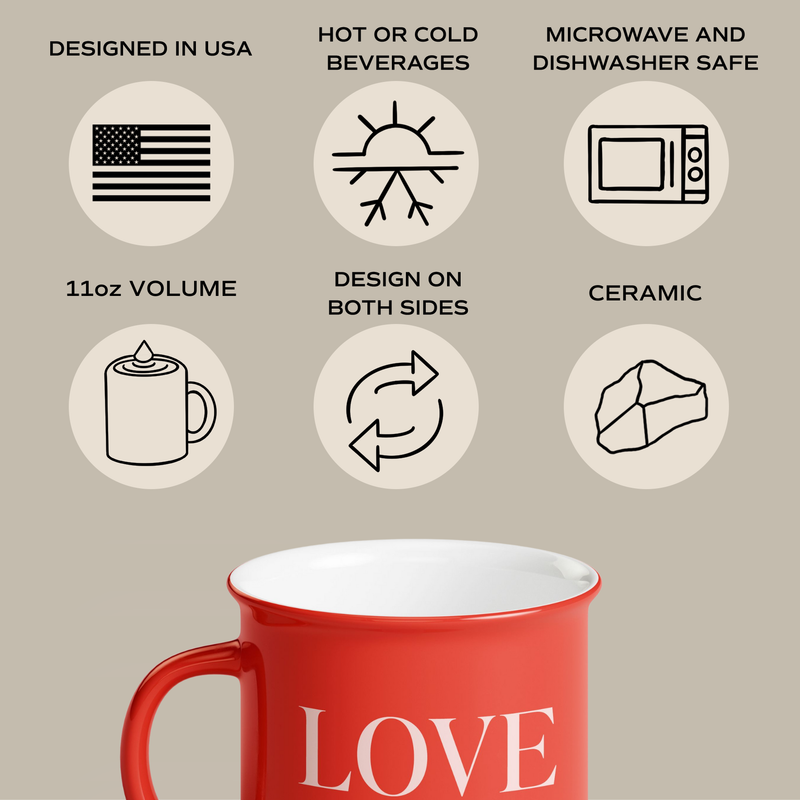 Love You 11oz Campfire Coffee Mug - Home Decor & Gifts