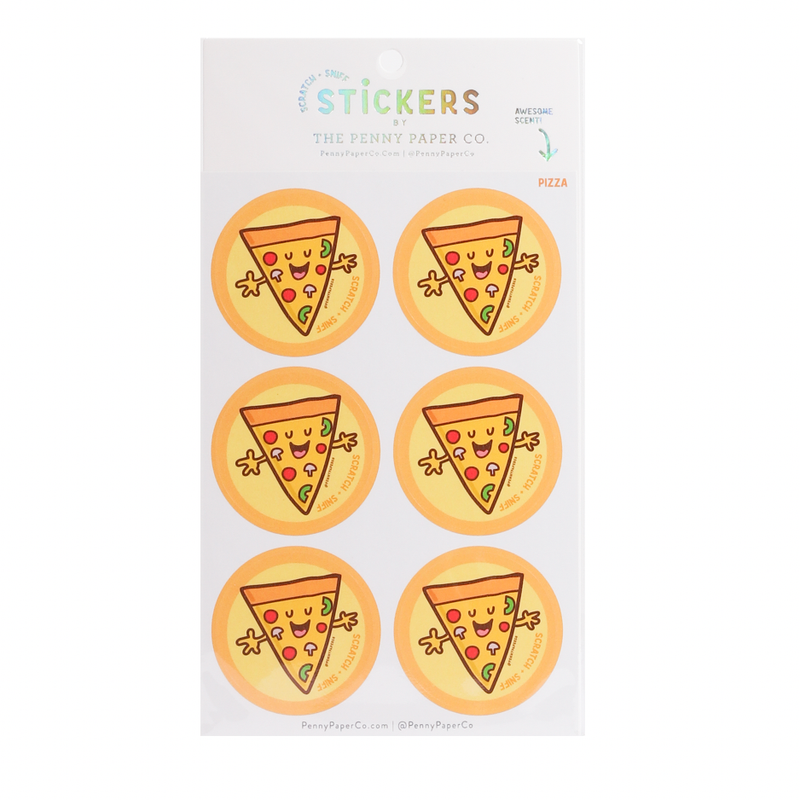 Pizza, Scratch and Sniff Stickers