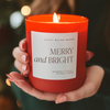 Merry and Bright 15 oz Soy Candle - Christmas Decor