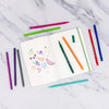 12 Pack Felt Tip Fine Line Marker Pens With Case