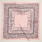 Silk Texture Paisley Bandana Square Scarf for Men & Women