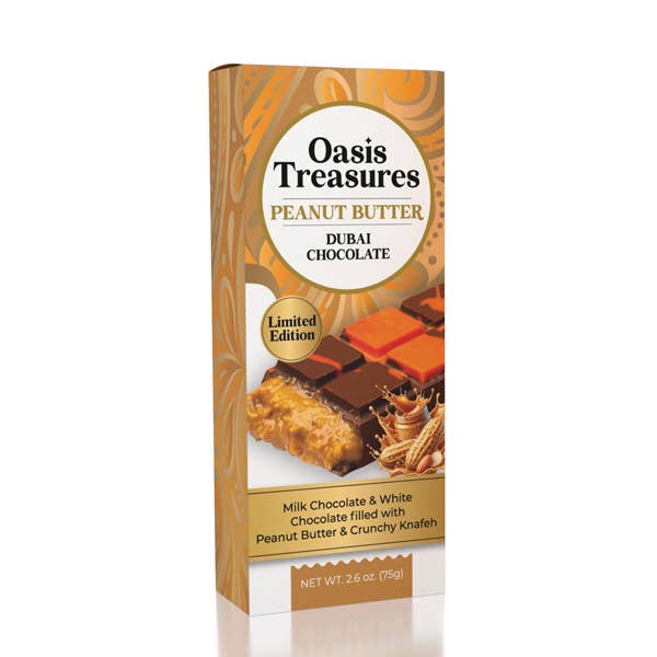 Peanut Butter Chocolate Bar  by Oasis Treasures 2.65oz