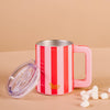 14 oz Insulated Mug-Peppermint Stripes