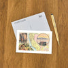 Postcard CA-1428 Map of California, Wine