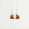 Beaded Cacti Dangle, w/ Fish Hook Earring