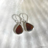 Marion Sea Glass Earrings (silver reversible)