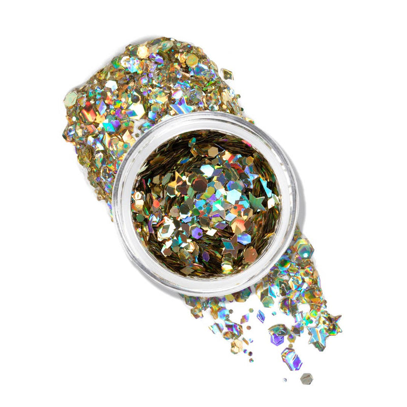 Macro Glitter – Chunky Loose Glitter – Gold (Solar)
