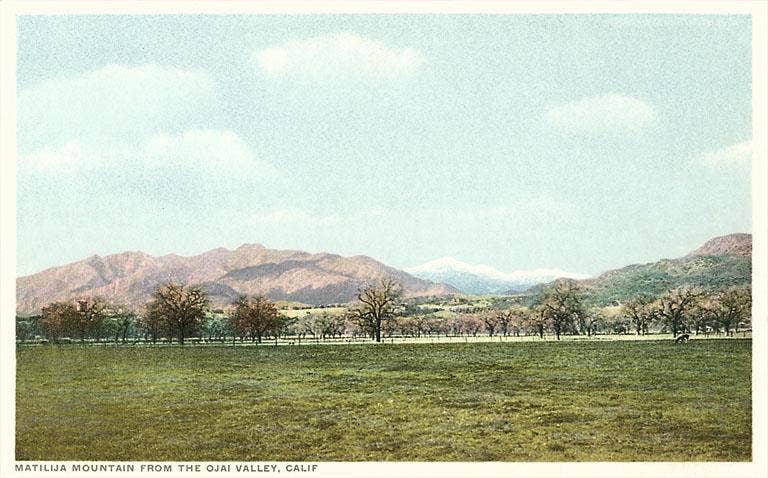 Postcard CA-1268 Matilija Mountain, Ojai Valley