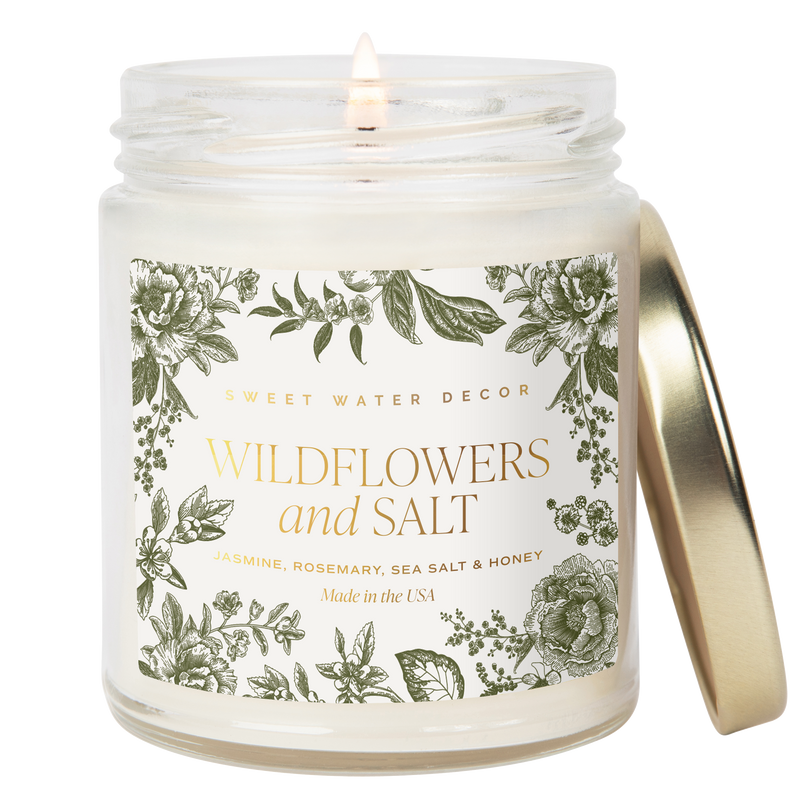Wildflowers and Salt 9 oz Soy Candle - Home Decor