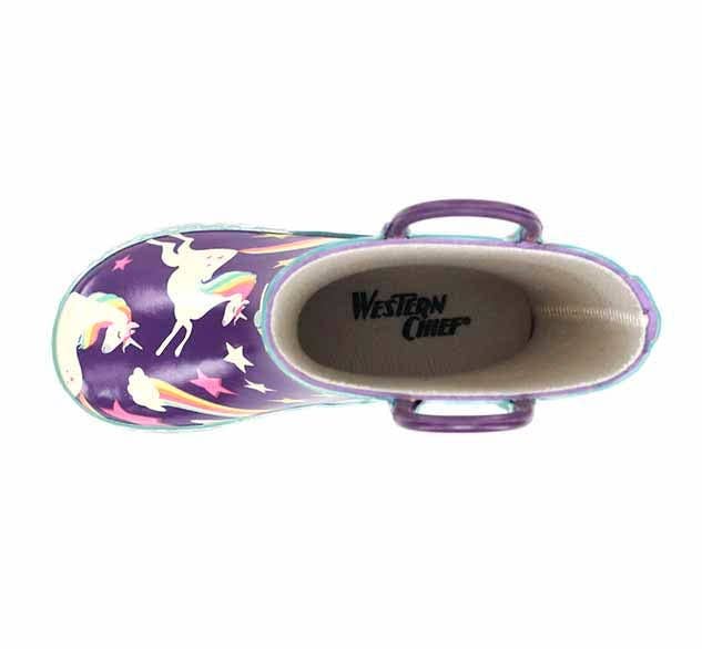 Kids Unicorn Dreams Rain Boot - Purple