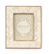 ARISTON BRAIDED 5X7 PICTURE FRAME, IVORY