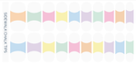 Sidewalk Chalk Tips | Colorful Pastel French Tip Nail Wrap