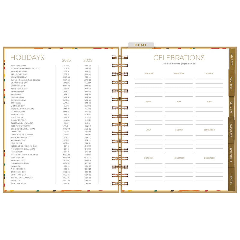 2025-2026 Vintage Vibes Seedlings 17 Month Planner