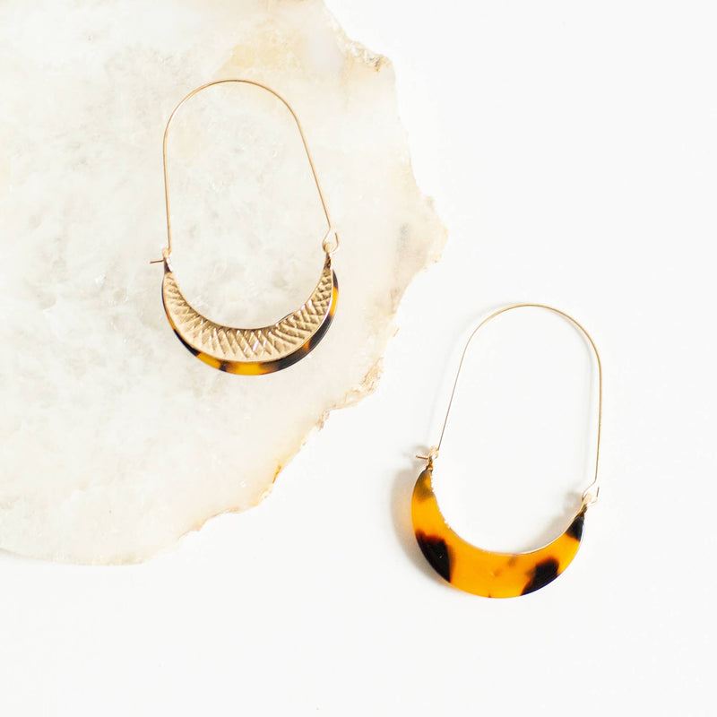 Olivia Earring - Tortoise