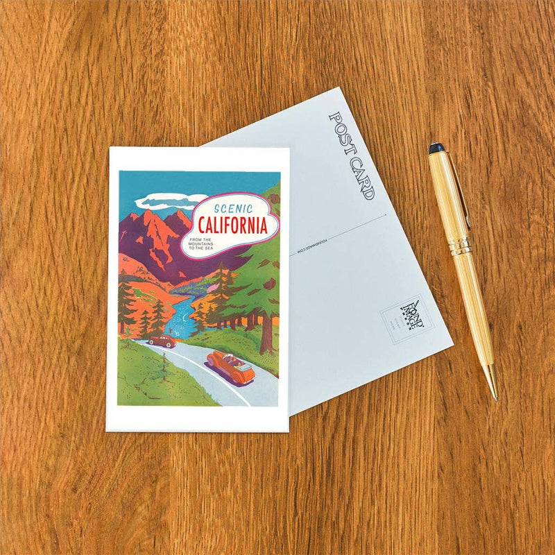 Postcard CA-1636 California Travel Poster