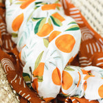 Cotton Muslin Swaddle - Citrus Orange