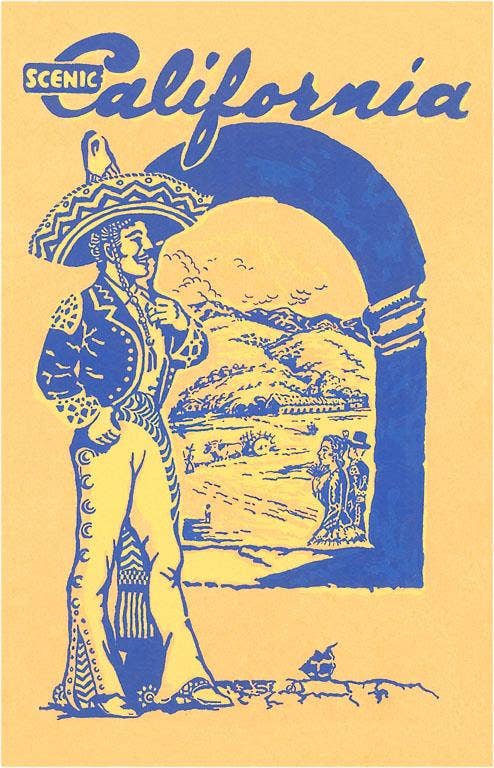 Postcard CA-1366 Scenic California Travel Poster