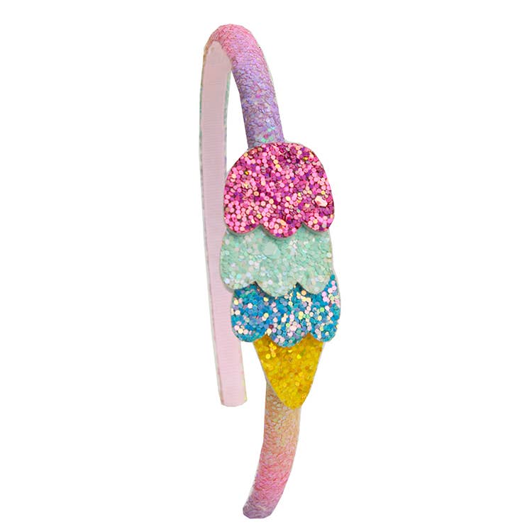 Glitter Ice Cream Headband
