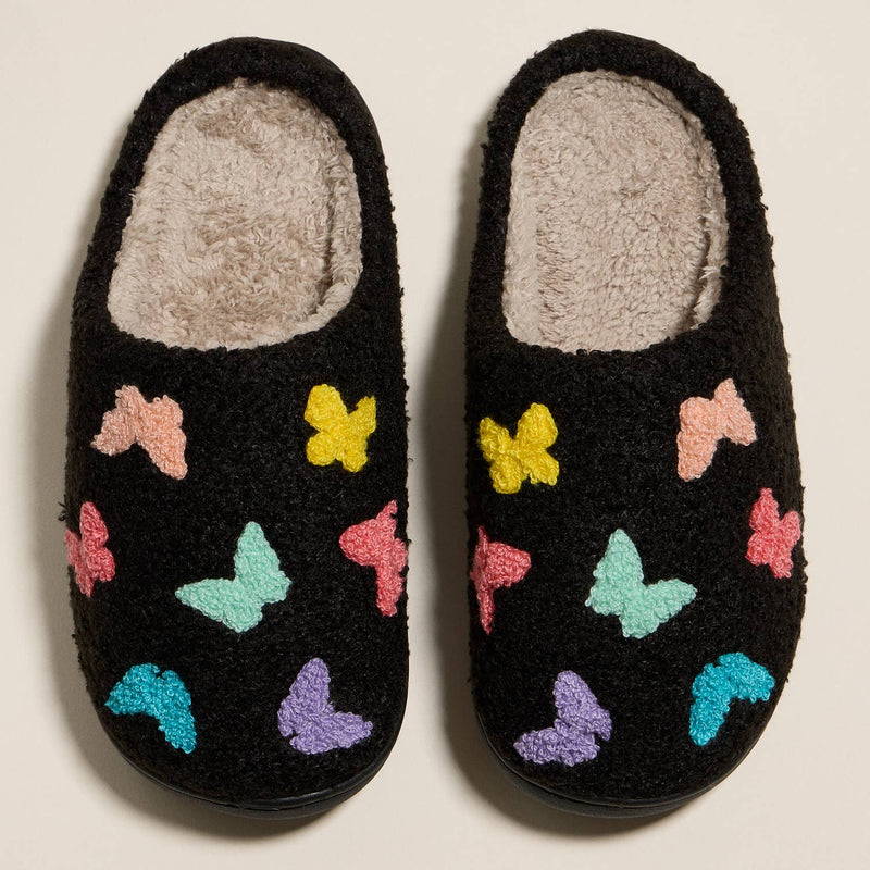 Multi Butterflies Home Slippers