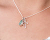 Sterling Silver Cross Charm Necklace