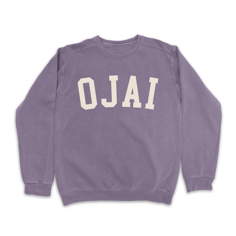 Ojai Vintage Washed Collegiate Crewneck