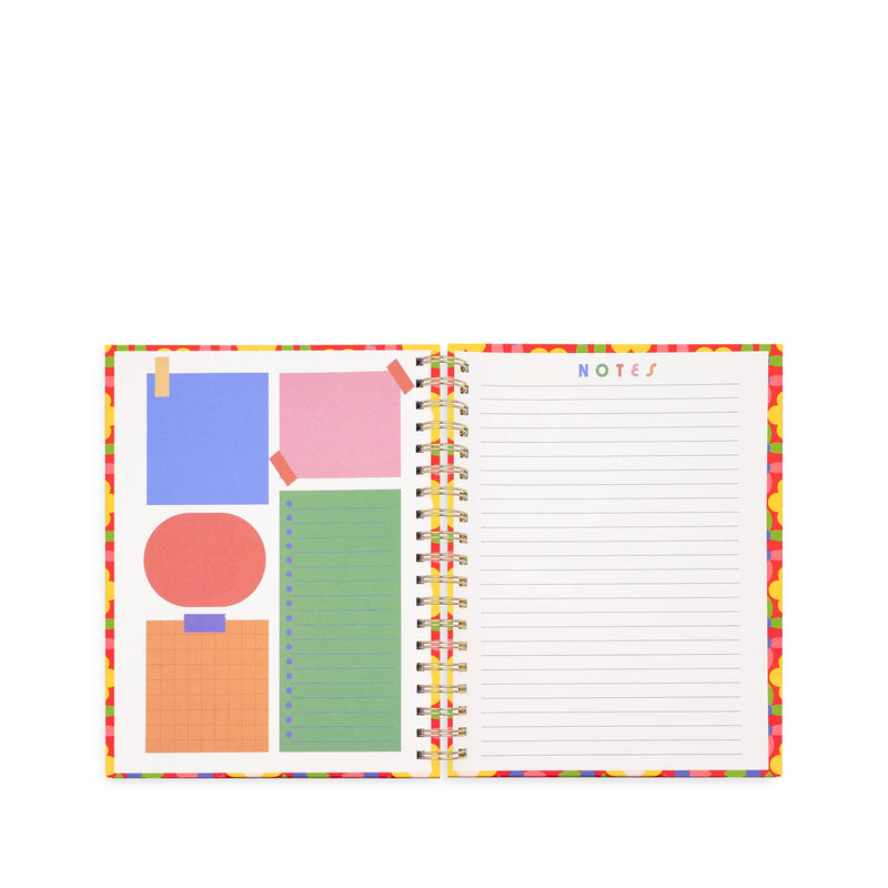 12 Month Medium Planner, Flower Quilt