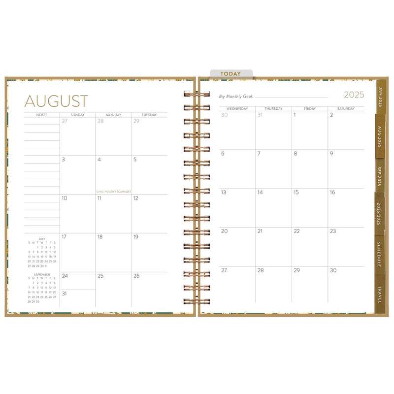 2025-2026 Vintage Vibes Seedlings 17 Month Planner