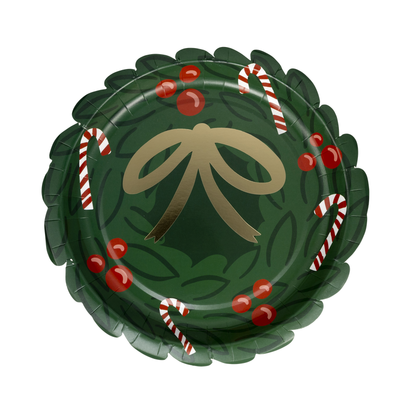 Wreath Shaped Paper Plate