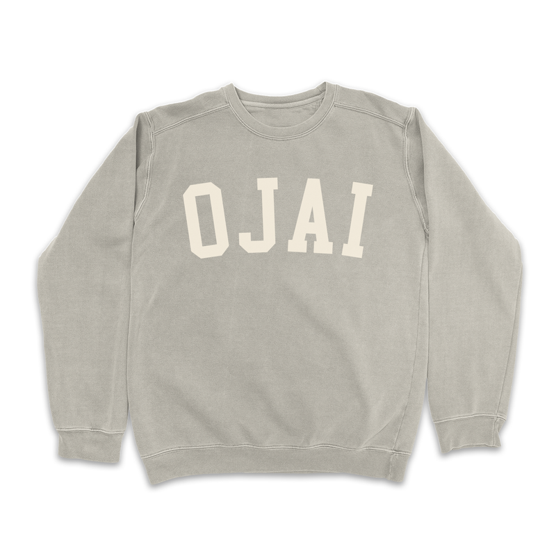 Ojai Vintage Washed Collegiate Crewneck