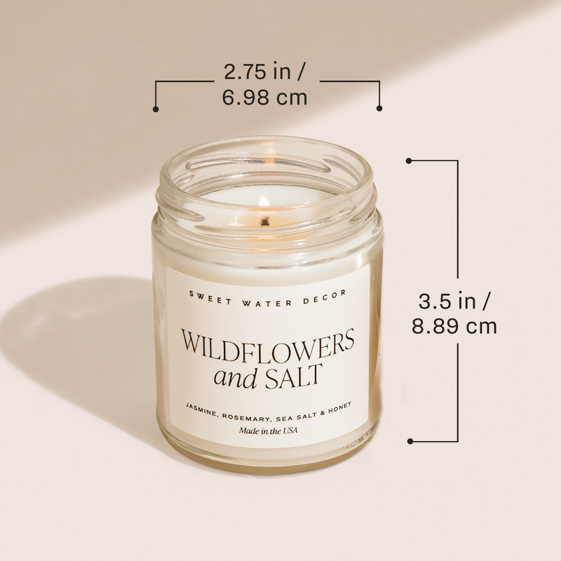 Wildflowers and Salt 9 oz Soy Candle - Home Decor