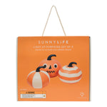 Halloween Light Up Pumpkins Orange Set of 3