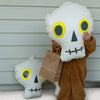 Halloween Light Up Hanging Skulls Bone Set of 3