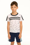 Boys Skateboard and Lightning Bolts Tee