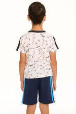 Boys Skateboard and Lightning Bolts Tee