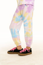 Rainbow Stripe cozy knit sweatpants