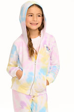 Rainbow Stripe cozy knit hoodie