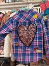 Sparkle Heart Flannel