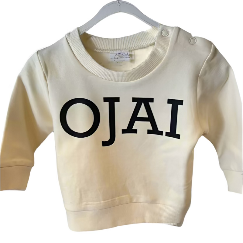 Ojai Organic Cream Crewneck Sweatshirt infants/toddlers