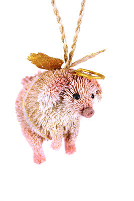 Angel Pig Ornament